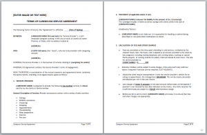 terms of service agreement