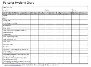 Personal Hygiene Chart Template-preview