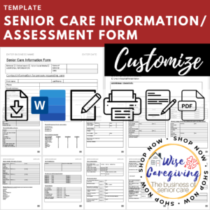 senior care information _ assessment form template