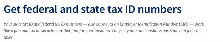 federal and state tax ID