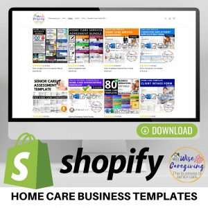 Home care business templates-wise caregiving shop