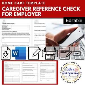caregiver reference form