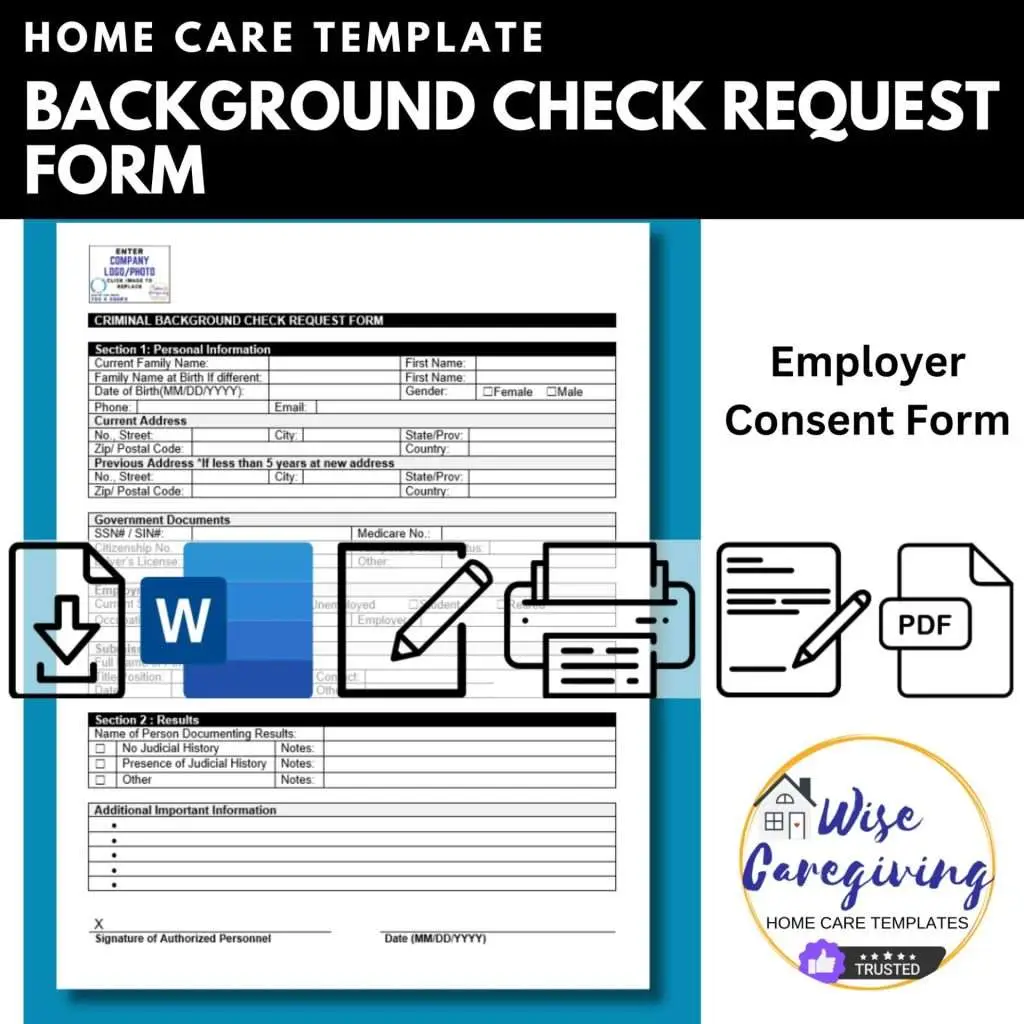 Background Request Form