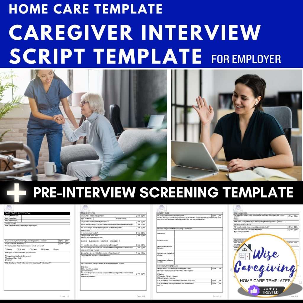 Home Care Direct Care Interview Templates
