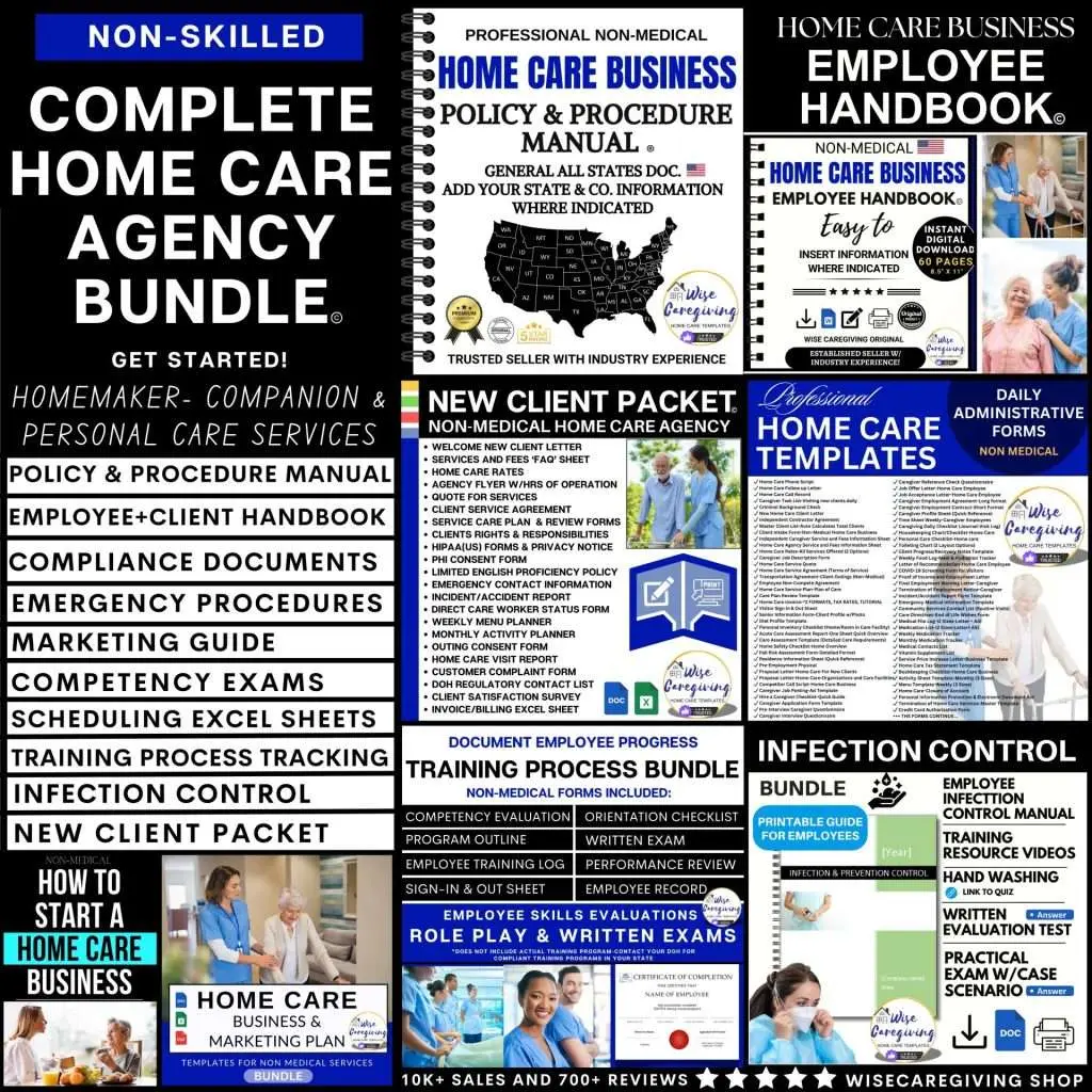 Home Care Business Start-Up Bundle-Forms and Documents