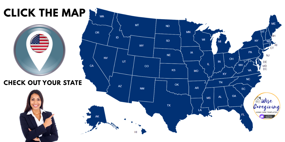 click the map-Start a Home Care Agency-Wise Caregiving